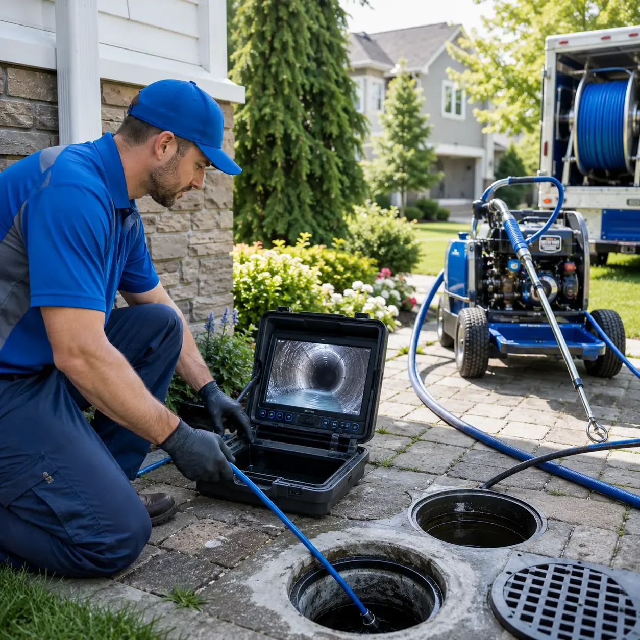 Outdoor drain cleaning professionals serving Lacona, IA